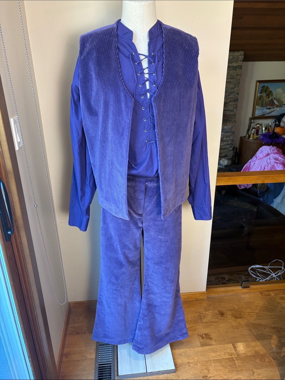 Shagadelic Purple Corduroy 70's set